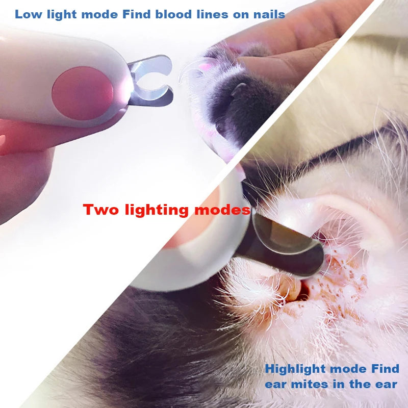LED Light Professional Pet Nail Trimmer