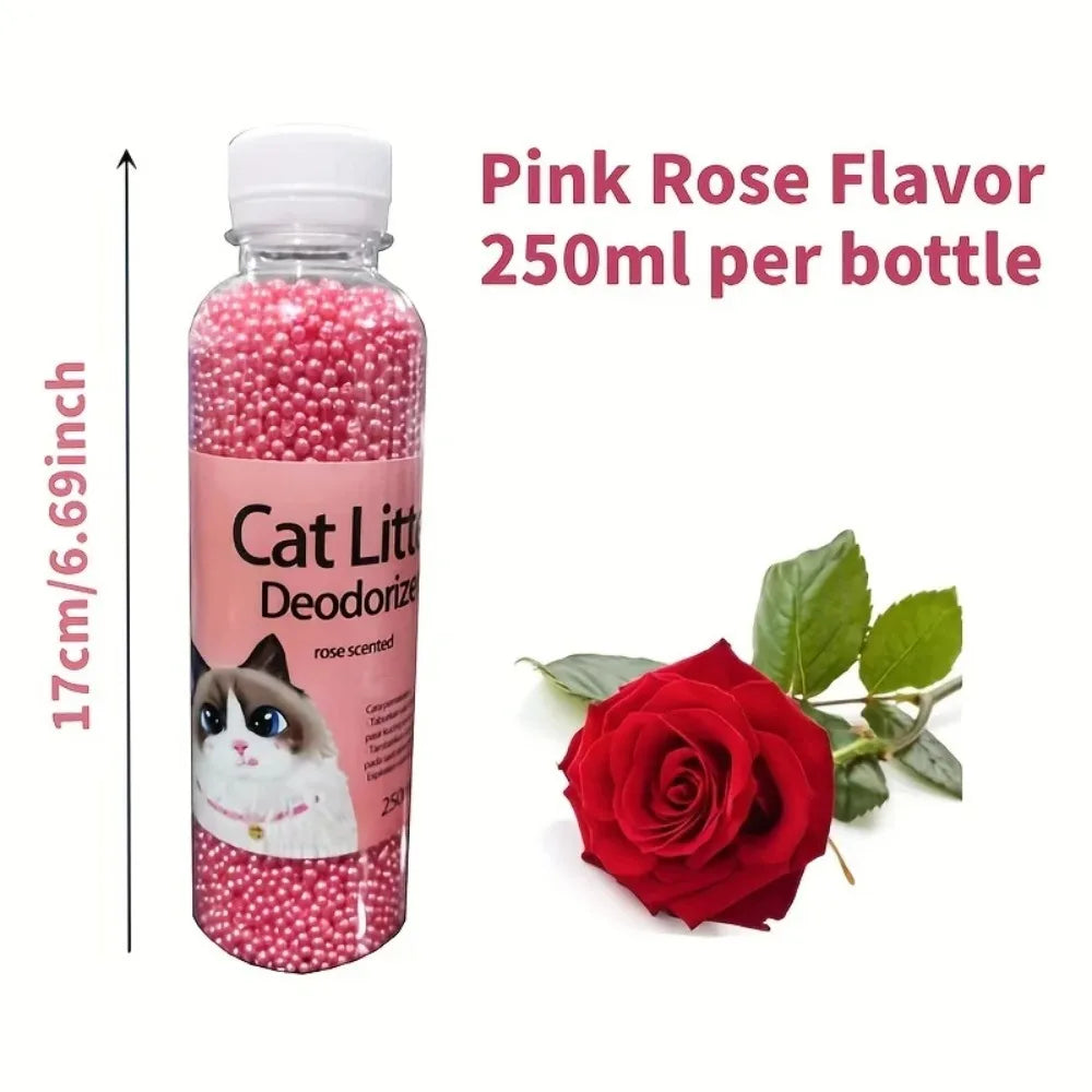 Cat Litter Deodorant Beads 6 Flavors Aromatic Odor Absorbing Deodorizer for Cat Litter Box Pet Cleaning Supplies