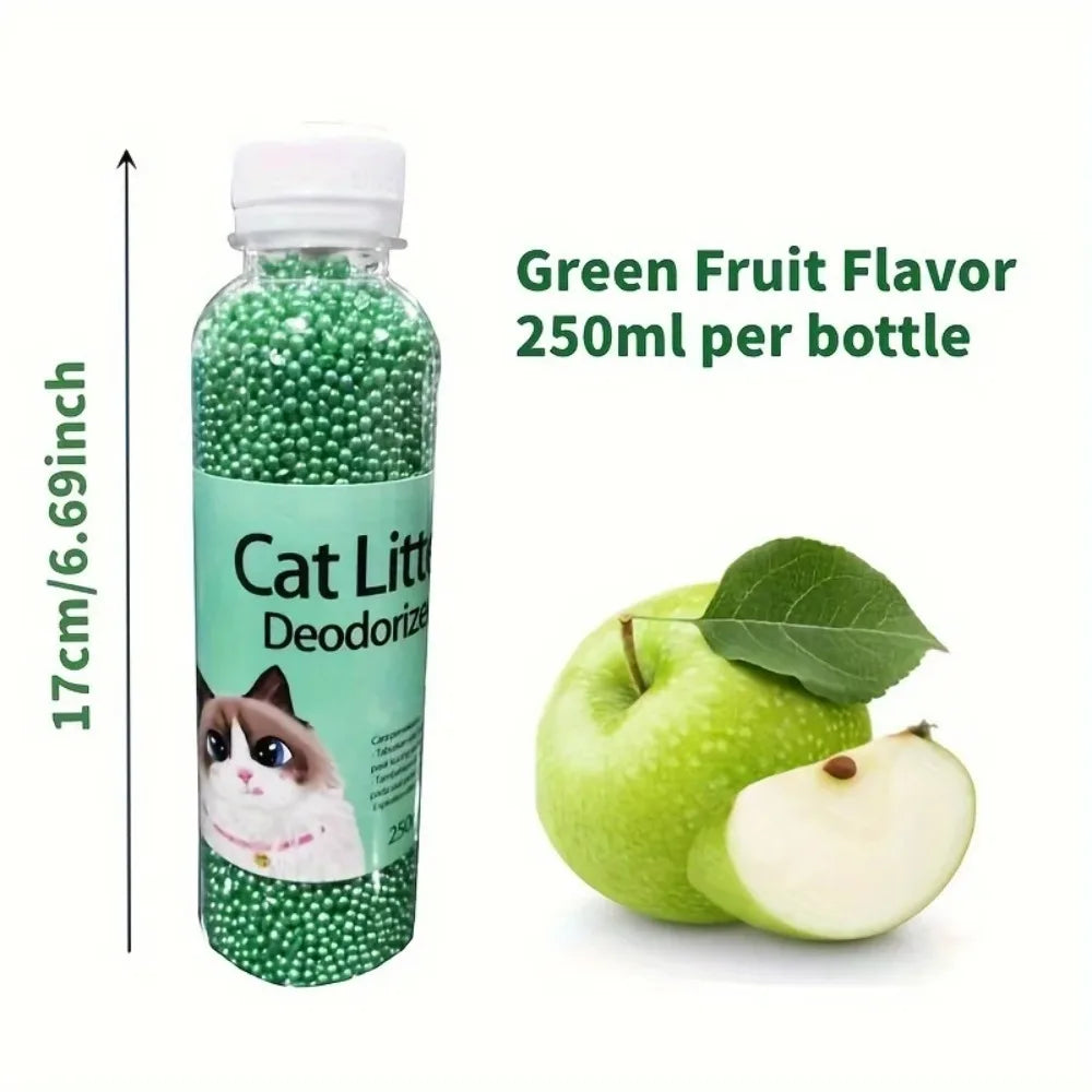 Cat Litter Deodorant Beads 6 Flavors Aromatic Odor Absorbing Deodorizer for Cat Litter Box Pet Cleaning Supplies