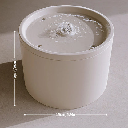 Automatic Cat Water Dispenser with цирculation Flow System and Premium Ceramic Drinking Bowl for Cats