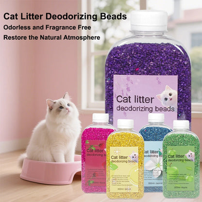 Ultimate Cat Litter Box Care Bundle | Foldable Litter Box & Odor Eliminator Beads