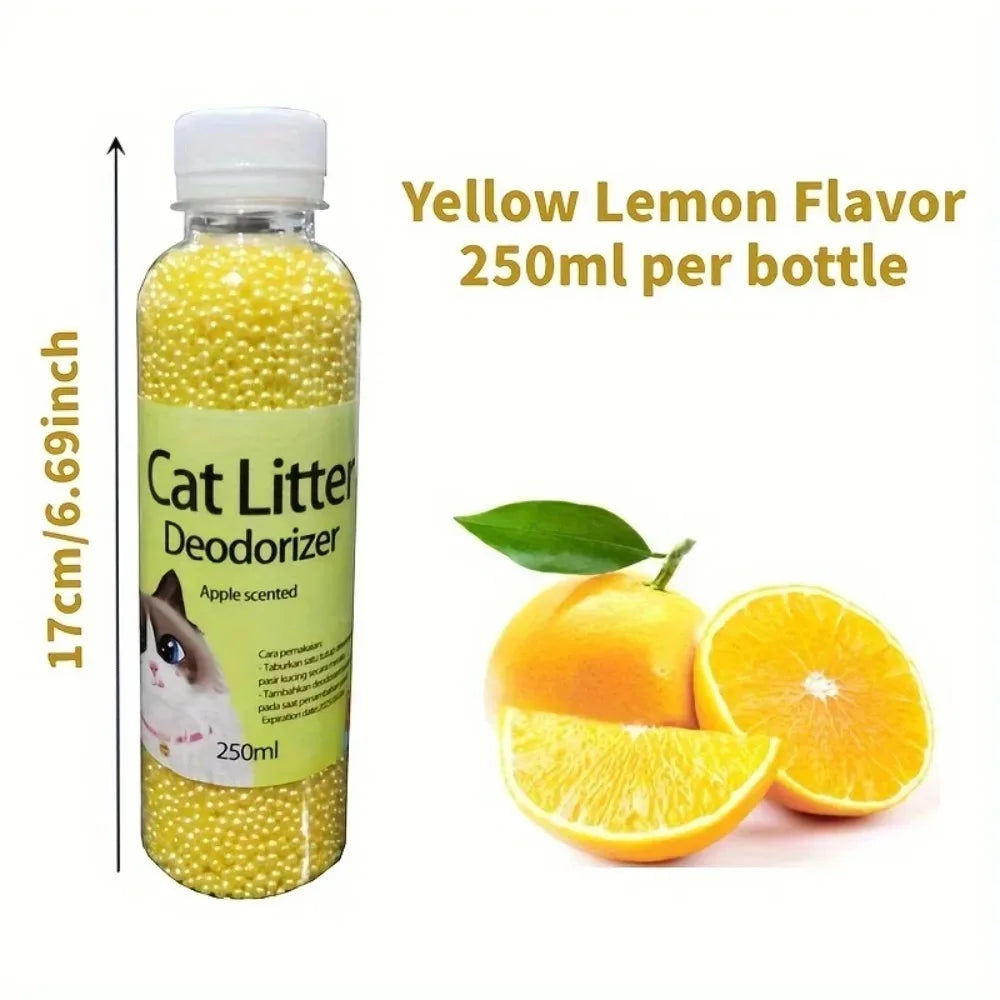 Cat Litter Deodorant Beads 6 Flavors Aromatic Odor Absorbing Deodorizer for Cat Litter Box Pet Cleaning Supplies