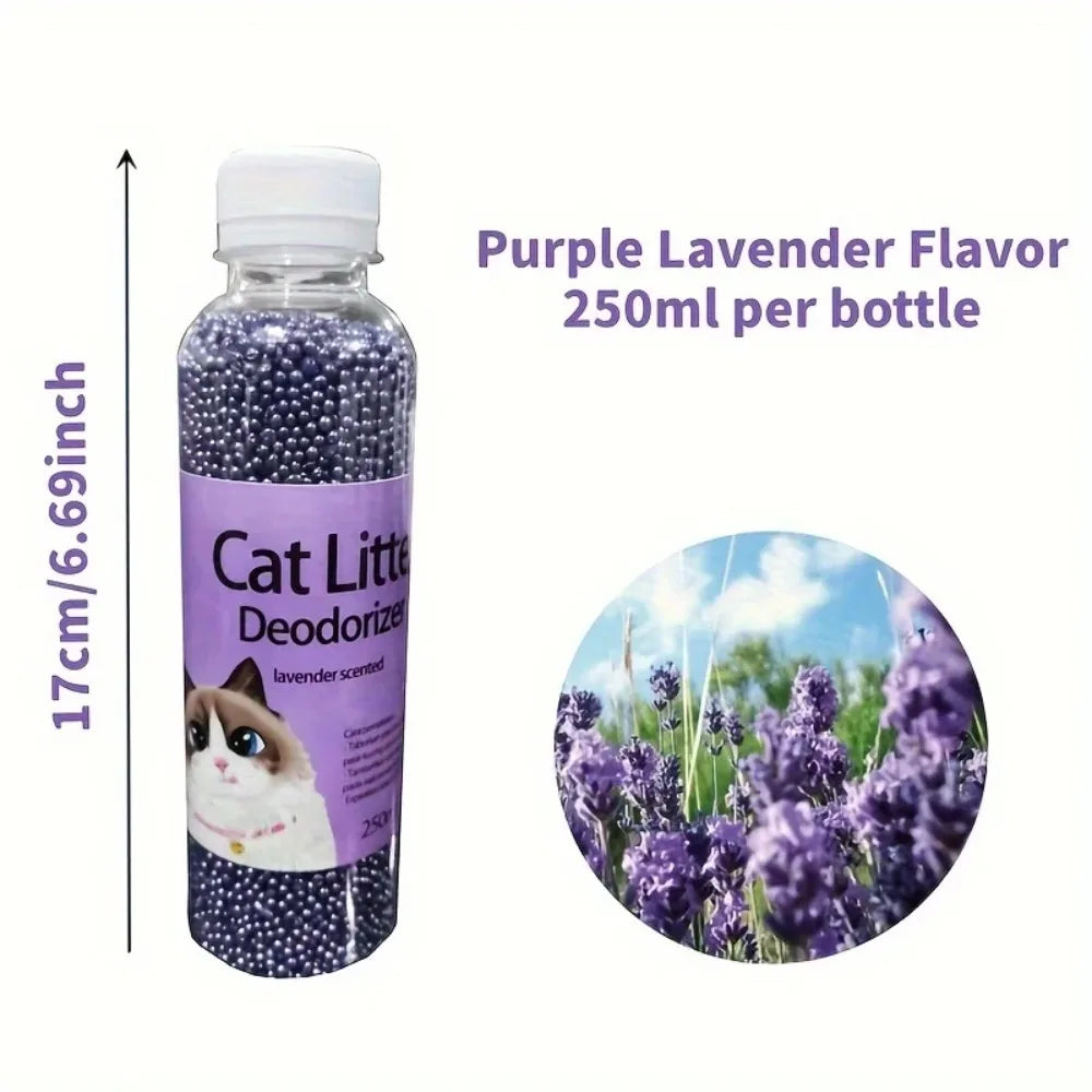 Cat Litter Deodorant Beads 6 Flavors Aromatic Odor Absorbing Deodorizer for Cat Litter Box Pet Cleaning Supplies