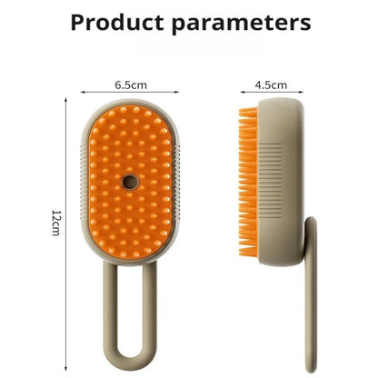 Steam Spray Pet Grooming Comb — No-Wash Detangling & Deshedding Brush