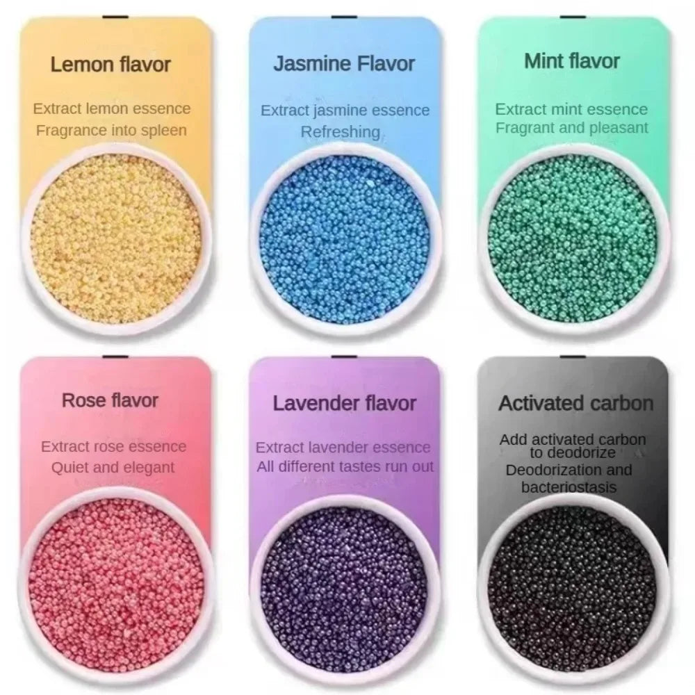 Cat Litter Deodorant Beads 6 Flavors Aromatic Odor Absorbing Deodorizer for Cat Litter Box Pet Cleaning Supplies