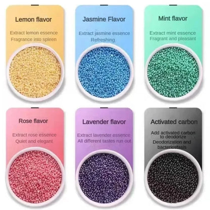 Cat Litter Deodorant Beads 6 Flavors Aromatic Odor Absorbing Deodorizer for Cat Litter Box Pet Cleaning Supplies