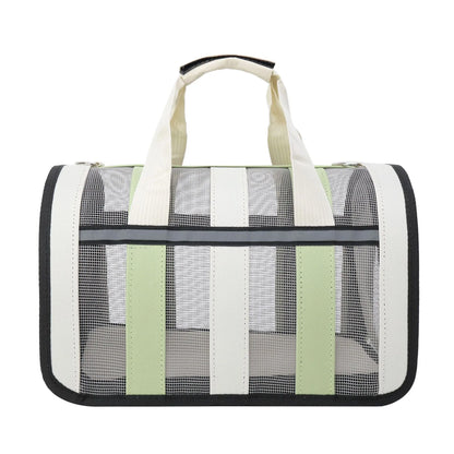 Breathable cat outing bag Pet dog Summer cross outdoor travel portable collapsible small and medium cat   cage mesh
