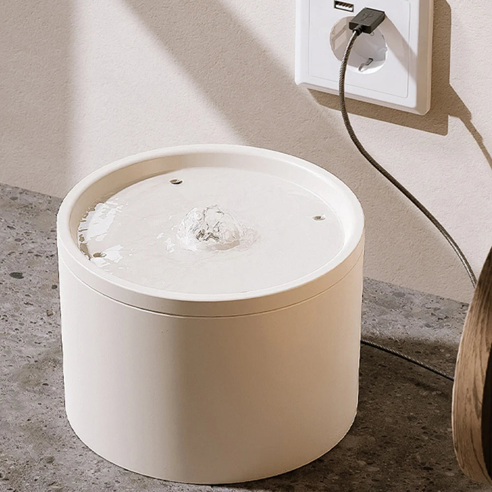Automatic Cat Water Dispenser with цирculation Flow System and Premium Ceramic Drinking Bowl for Cats