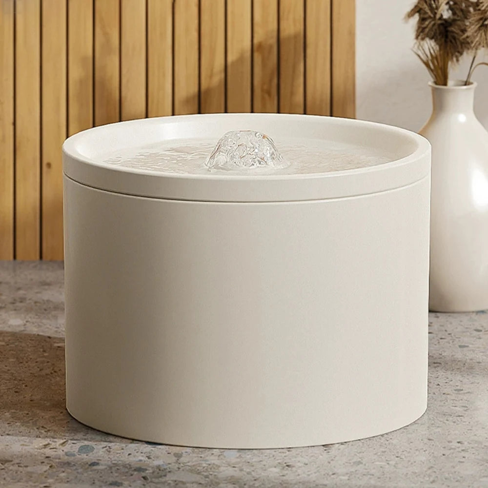 Automatic Cat Water Dispenser with цирculation Flow System and Premium Ceramic Drinking Bowl for Cats