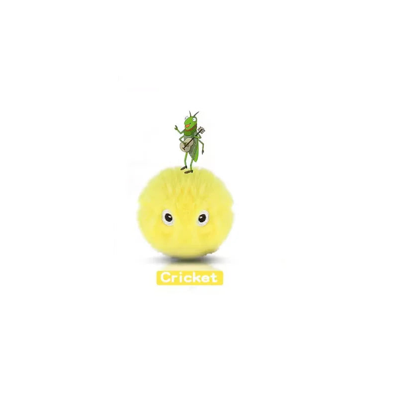 1/3PC Interactive Ball Smart Cat Toy Plush Electric Training Toy Kitten Touch Sounding Pet Product Squeak Toy Ball Chipring Ball