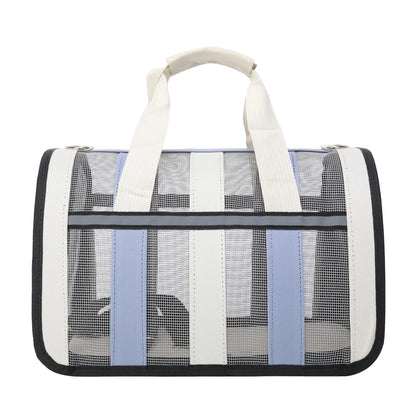 Breathable cat outing bag Pet dog Summer cross outdoor travel portable collapsible small and medium cat   cage mesh
