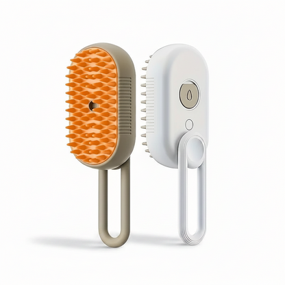 Steam Spray Pet Grooming Comb — No-Wash Detangling & Deshedding Brush