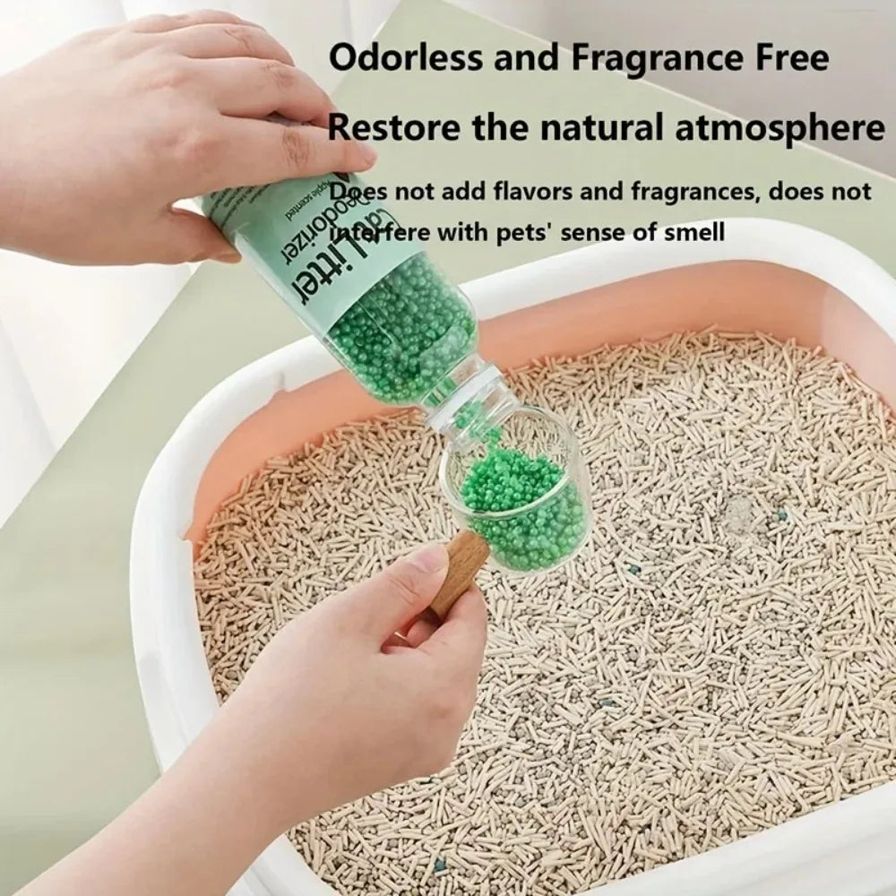 Cat Litter Deodorant Beads 6 Flavors Aromatic Odor Absorbing Deodorizer for Cat Litter Box Pet Cleaning Supplies
