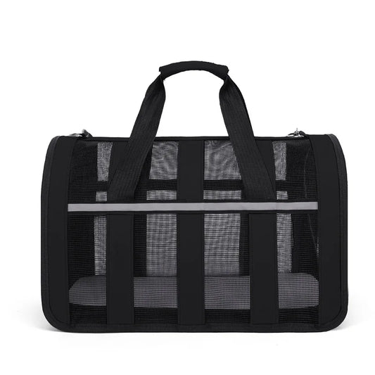 Breathable cat outing bag Pet dog Summer cross outdoor travel portable collapsible small and medium cat   cage mesh
