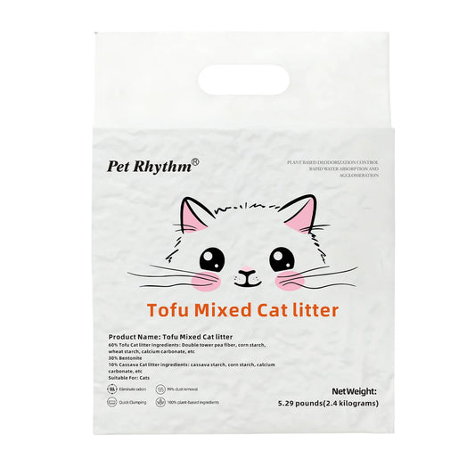 Tofu & Clay Blended Cat Litter | 2.4 kg | Fast Clumping, Deep Odor Control